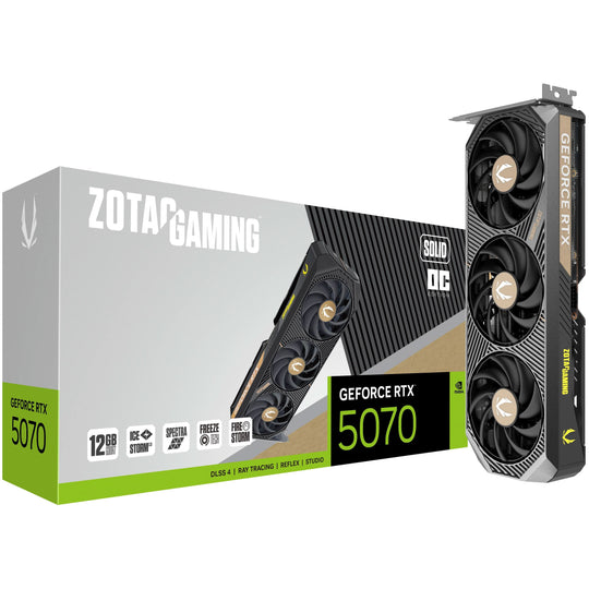 Zotac GeForce RTX 5070 Solid OC 12GB GDDR7 2542 MHz Graphics Card