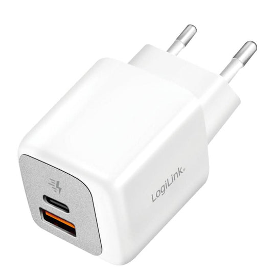 LogiLink PA0320SB mobile device charger Universal White AC Fast charging Indoor