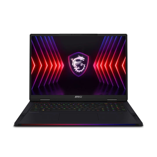 MSI - Raider 18 HX + A14VGG-002UK + Gaming Laptop - Intel Core i9-14900HX - RTX 4070 - 32GB RAM - 2TB SSD - 18-inch UHD+ - Windows 11 Pro