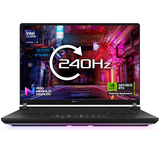 ASUS - ROG Strix SCAR 16 + Gaming Laptop - Intel Ultra Core 9 275HX - RTX 5080 - 64GB RAM - 2TB SSD - 16" WQXGA Mini LED 240Hz - Windows 11 Pro