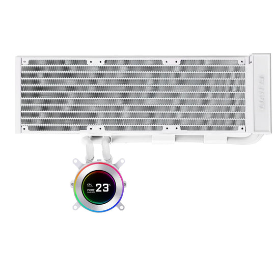 Lian Li HydroShift II LCD-C 360 FANLESS AIO CPU Cooler - 360mm Radiator - 2.1" IPS LCD - White
