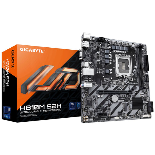 GIGABYTE H810M S2H Socket LGA 1851 micro ATX Dark Brown Motherboard