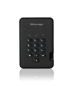 iStorage diskAshur2 256-bit 2TB USB 3.1 secure encrypted hard drive - Black IS-DA2-256-2000-B