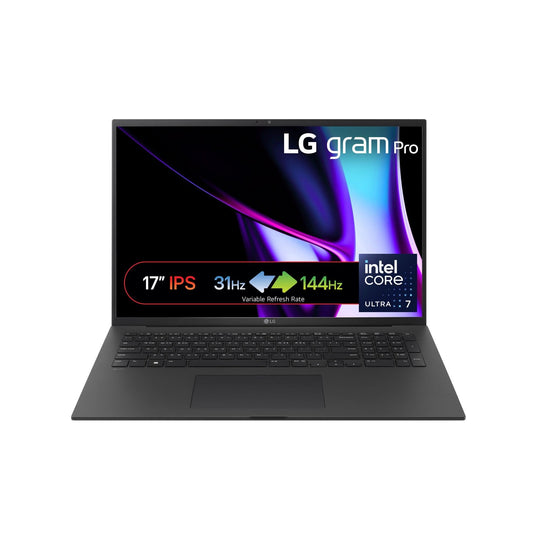 LG Gram Pro 17Z90SP-G.AD78A1 laptop Intel Core Ultra 7 155H 43.2 cm (17") 2.5K 32 GB LPDDR5x-SDRAM 1 TB SSD Wi-Fi 6E (802.11ax) Windows 11 Home Black