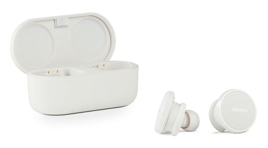 Denon PerL Pro - In-Ear Wireless Headset with Mic - White