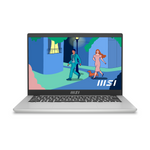 MSI مودرن 14 C12M-638UK لابتوب بمعالج انتل كور i5 i5-1235U، شاشة 14 انش Full HD، ذاكرة 8 جيجابايت DDR4-SDRAM، سعة تخزين 512 جيجابايت SSD، ويندوز 11 هوم، واي فاي 6 (802.11ax)، فضي