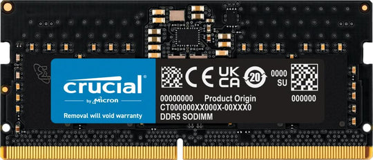 Crucial CT8G56C46S5 8GB 262-Pin DDR5 5600 MHz ECC Laptop Memory Module