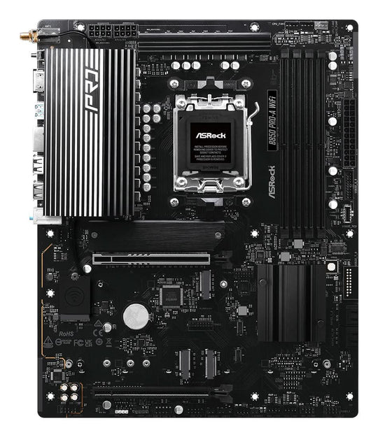 ASRock B850 Pro-A WiFi Socket AM5 ATX Black Motherboard