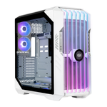 Cooler Master HAF 700 EVO Full Tower PC Case with LCD Display &amp; 480mm Radiator Support - White