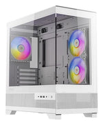 Antec CX500M ARGB Mini Tower Micro-ATX Case 270° Tempered Glass 3x120mm ARGB Fans - White