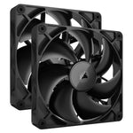 Corsair iCUE LINK RX140 Case Fan - 140mm PWM - Black (2-Pack)