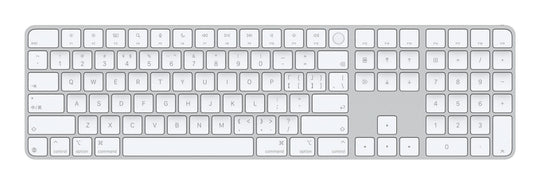 Apple Magic Keyboard with Touch ID - USB + Bluetooth Wireless Keyboard - QWERTY Chinese Pinyin - White