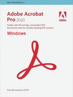 Adobe Acrobat Pro 2020 (PC) (1 Device), Adobe Key, Global (English)