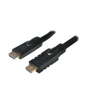 كابل HDMI من لوجيلينك CHA0020 بطول 20 مترًا من النوع HDMI A (قياسي) باللون الأسود
