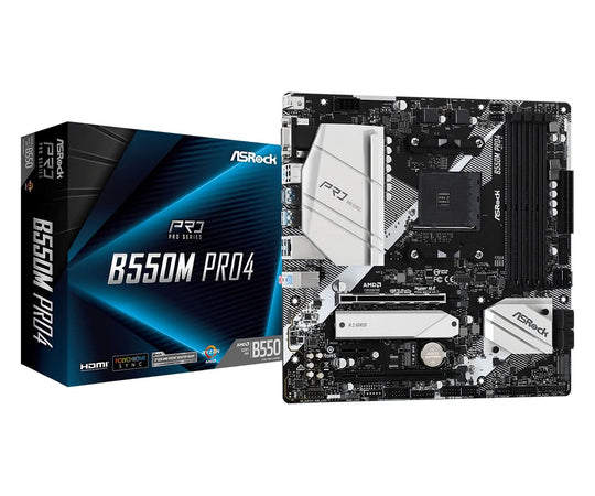 ASRock B550M Pro4 Socket AM4 micro ATX Motherboard