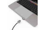 Compulocks Ledge Lock Adapter for MacBook Pro 13" M1 & M2 with Keyed Cable Lock Silver