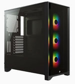 Corsair iCUE 4000X RGB Midi Tower ATX Case Tempered Glass RGB - Black