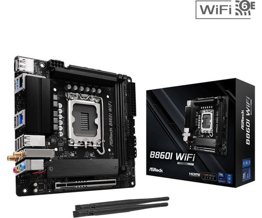 Asrock B860I WiFi Socket LGA 1851 Mini ITX Motherboard