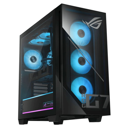 ASUS - ROG G700 Gaming Desktop - AMD Ryzen 7 9800X3D - RTX 5090 - 64GB DDR5 RAM - 2TB NVMe SSD - Liquid Cooled - Windows 11 - Black