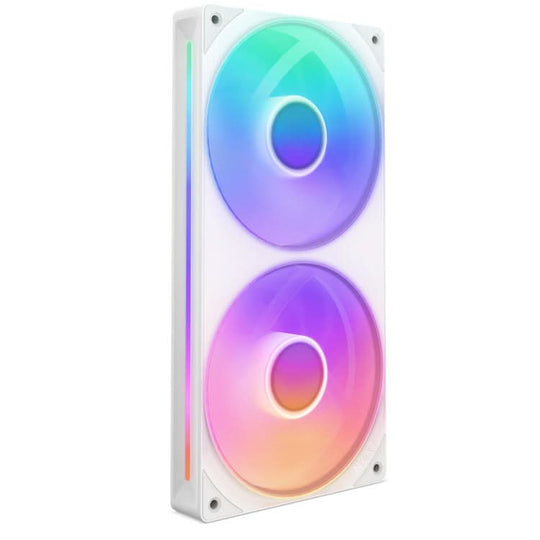 NZXT F Series RGB Core 240mm Fan - Dual 120mm - White