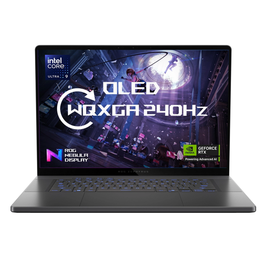 ASUS - ROG Zephyrus G16 + GU605 + Gaming Laptop - Intel Core Ultra 9 285H - GeForce RTX 5090 - 64GB RAM - 2TB SSD - 16-inch 2560x1600 - Windows 11 Home - Eclipse Grey