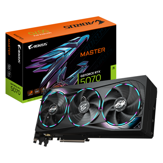 Gigabyte GeForce RTX 5070 Aorus Master OC 12GB GDDR7 Graphics Card