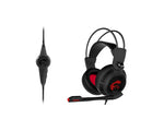 MSI DS502, Over-Ear Wired Gaming Headset with Mic, Black