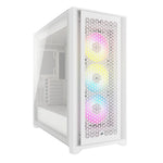 صندوق كمبيوتر كورسير iCUE 5000D RGB Airflow ميدي تاور أبيض