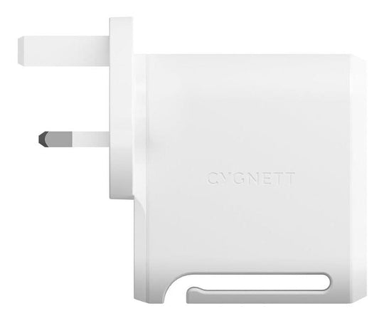Cygnett Power Plus 24W 4 USB-A Multiport Wall Charger, White