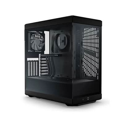 HYTE Y40 Midi Tower ATX Case Panoramic Glass Dual Radiator Support - Black