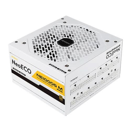 وحدة تزويد الطاقة أنتك Neo ECO Modular NE1000G M باللون الأبيض، بقدرة 1000 واط، 20+4 بن ATX 3.0