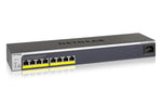 NETGEAR GS408EPP Managed L2 Gigabit Ethernet (10/100/1000) Power over Ethernet (PoE) Black, Grey