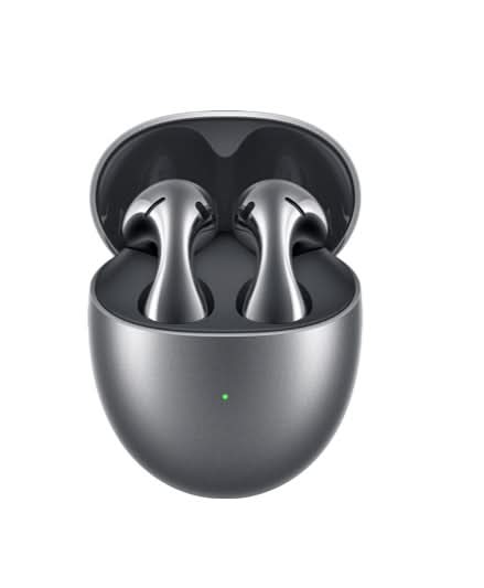 Huawei FreeBuds 5 - Open-Fit ANC Earbuds with LDAC - Silver Frost