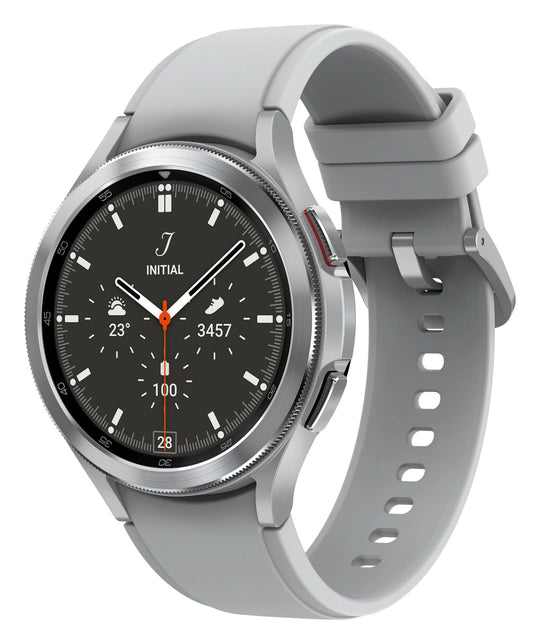 Samsung Galaxy Watch4 Classic 3.56 cm (1.4") OLED 46 mm Digital 450 x 450 pixels Touchscreen Silver Wi-Fi GPS (satellite) SM-R890NZSAEUA