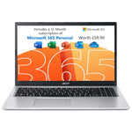 Acer - Aspire3 + A315-35 + Laptop - Intel Celeron N4500 - Intel UHD Graphics - 4GB RAM - 128GB SSD - 15.6-inch HD - Windows 11 - Silver