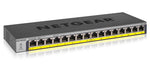 NETGEAR GS116PP Unmanaged Gigabit Ethernet (10/100/1000) Power over Ethernet (PoE) Black GS116PP-100EUS