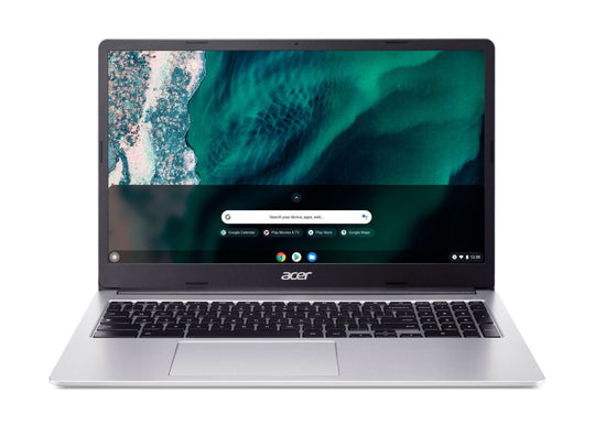 Acer Chromebook 315 CB315-4HT Traditional Laptop - Intel Pentium N6000, 4GB, 128GB eMMC, Integrated Graphics, 15.6" FHD Touchscreen, Chrome OS, Silver