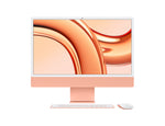 Apple iMac M3 59.7 cm (23.5") 4480 x 2520 AIO PC, 8GB RAM, 512GB SSD, macOS Sonoma, Wi-Fi 6E, Orange