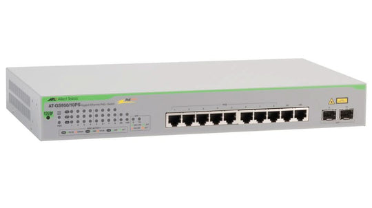 Allied Telesis AT-GS950/10PS V2-50 network switch Unmanaged Gigabit Ethernet (10/100/1000) Power over Ethernet (PoE) Grey