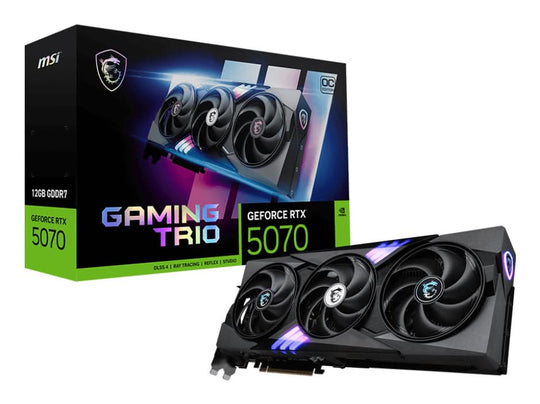 MSI GAMING GeForce RTX 5070 12G TRIO OC 12GB GDDR7 2610 MHz