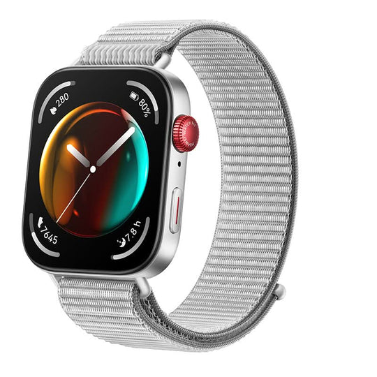 ساعة هواوي فيت 3 4.62 سم ​​(1.82 بوصة) AMOLED رقمية 408 × 480 بكسل شاشة تعمل باللمس واي فاي GPS (قمر صناعي)  باللون الفضي