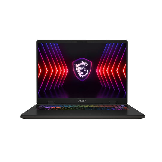 لابتوب الألعاب MSI Sword 16 HX، بمعالج إنتل كور i7-14700HX، كرت شاشة NVIDIA GeForce RTX 4060، رام 16GB DDR5، تخزين SSD 1TB، شاشة 16 بوصة بدقة Quad HD+، رمادي