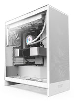 NZXT H7 Flow Mid-Tower ATX Case High Airflow Tempered Glass - White