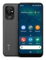 دورو 8100، شاشة 15.5 سم (6.1 بوصة)، شريحة واحدة، أندرويد 11 إصدار Go، شبكة 4G، منفذ USB Type-C، ذاكرة عشوائية 2 جيجابايت، سعة تخزين 32 جيجابايت، بطارية 3000 مللي أمبير، اللون رمادي.