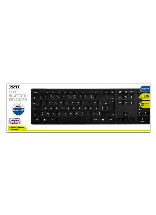 Port Designs 900903-UK - Bluetooth Wireless Keyboard - Black