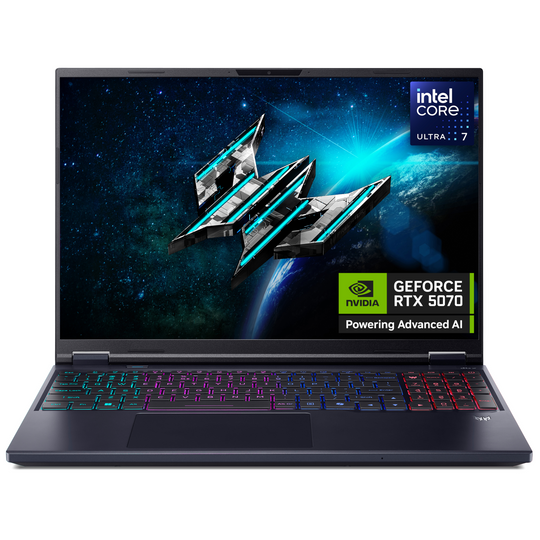 Acer Predator Helios Intel Core Ultra 7 16GB RAM 1TB SSD RTX 5070 240Hz 16 Inch Windows 11 Gaming Laptop