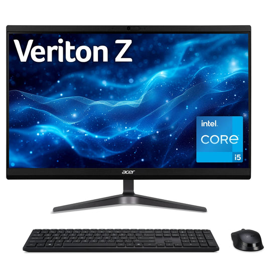 Acer Veriton DQ.R1SEK.002 All-in-One PC Intel Core i5-12450H Intel UHD Graphics 8GB DDR4 512GB SSD 23.8" FHD Windows 11 Pro - Black