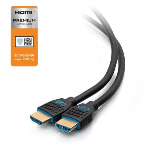 كابل HDMI من C2G، سلسلة الأداء، بطول 1.8 متر (6 قدم)، عالي السرعة ومناسب للتركيب داخل الجدران، 4K 60Hz، بتصنيف CMG (FT4)