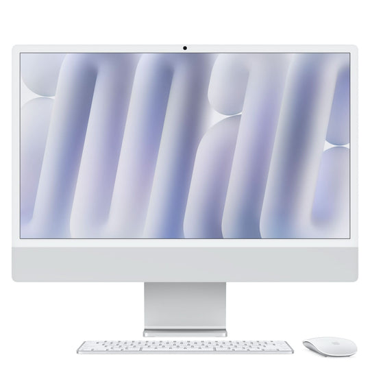 Apple iMac 24" M4 All-in-One 8-Core CPU 8-Core GPU 16GB RAM 256GB SSD 4.5K Retina macOS Sequoia - Silver