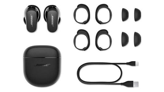 Bose QuietComfort Earbuds II - Wireless Noise Cancelling Earbuds with Mic - Black